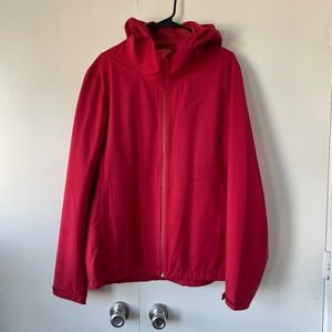 Red Uniqlo Men's Raincoat